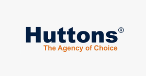 Huttons logo with tagline 'The Agency of Choice', symbolizing trusted real estate services is Ho Seh Boh Group Client.