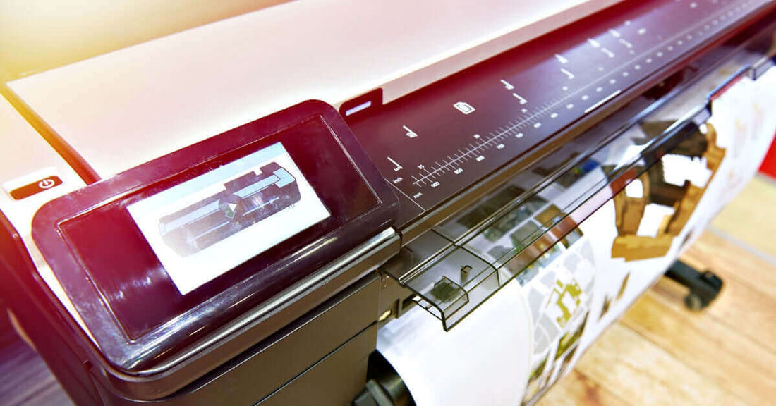 High-quality printing machine showcasing features for professional flyer printing services.