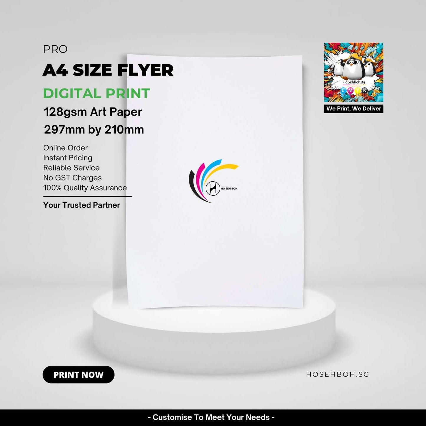 Wholesale Printing Digital Flyer A4 Size near you in Singapore 