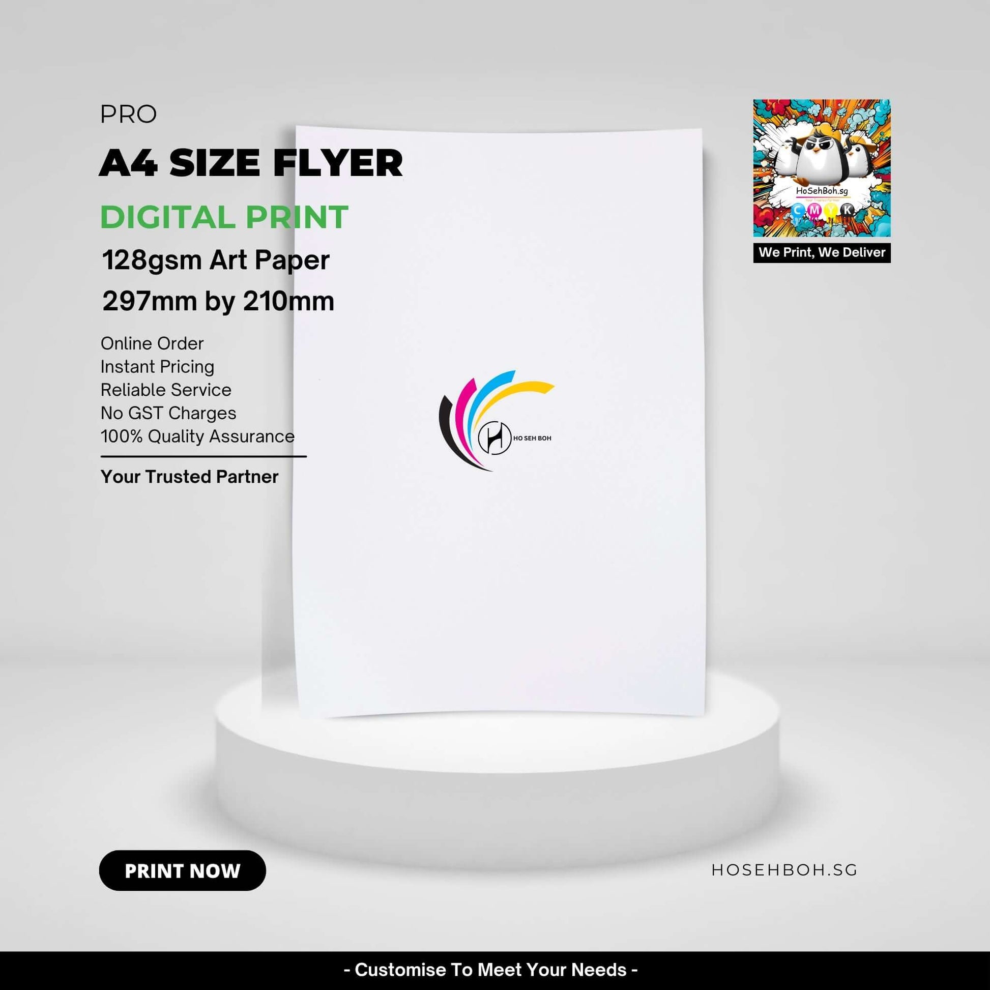Wholesale Printing Digital Flyer A4 Size near you in Singapore 