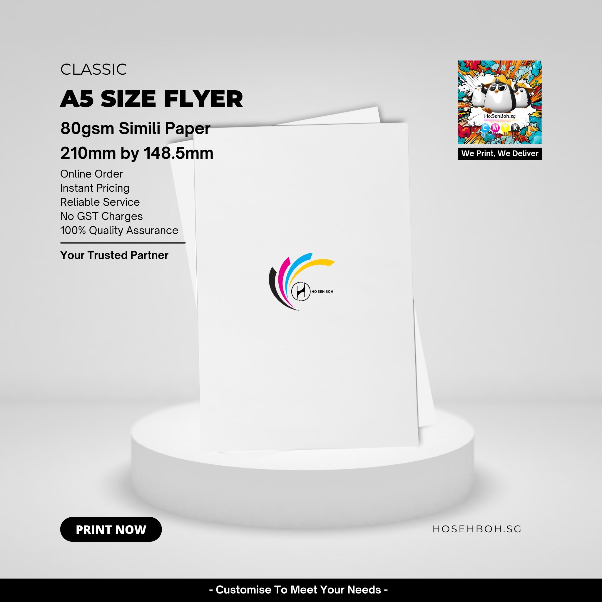 Print Cheap A5 Size Flyers Singapore