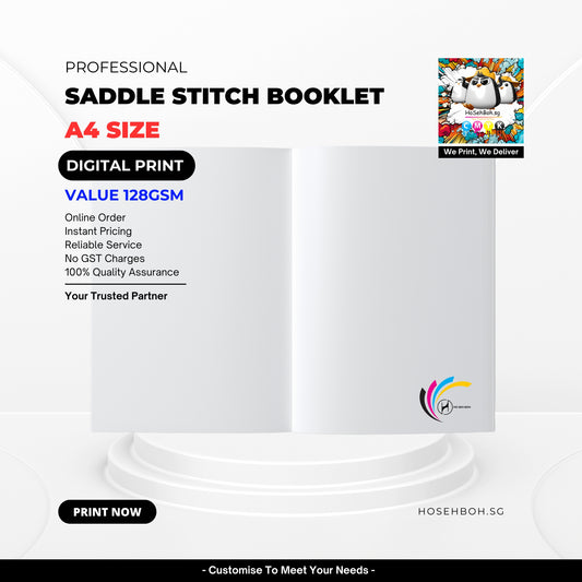 Digital Value Print - A4 Saddle Stitch Booklet