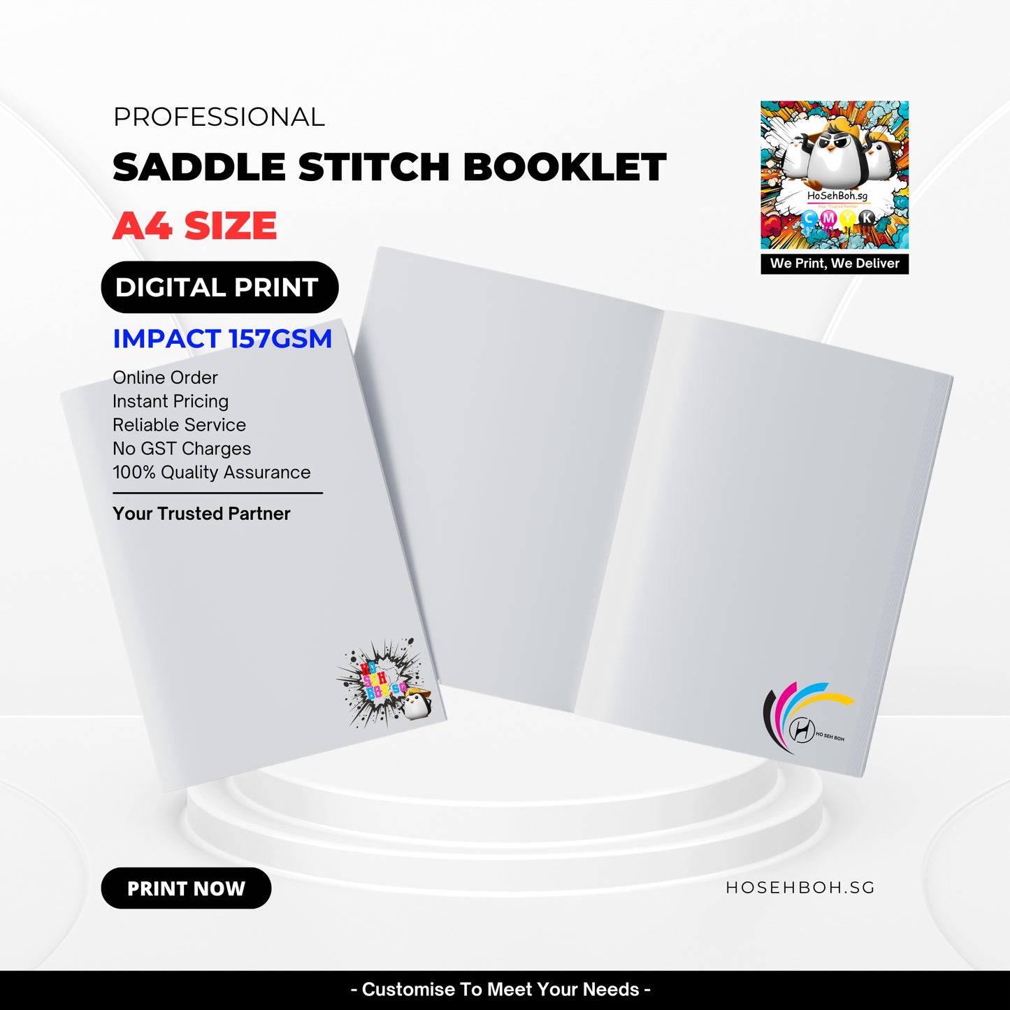 Digital Impact Print - A4 Saddle Stitch Booklet