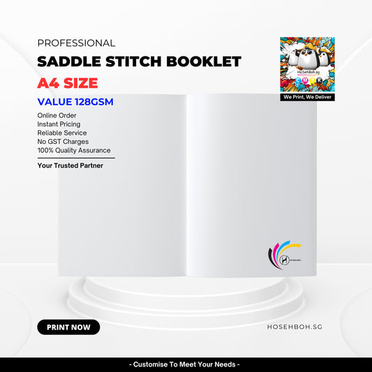 A4 Saddle Stitch Booklet - Value Print