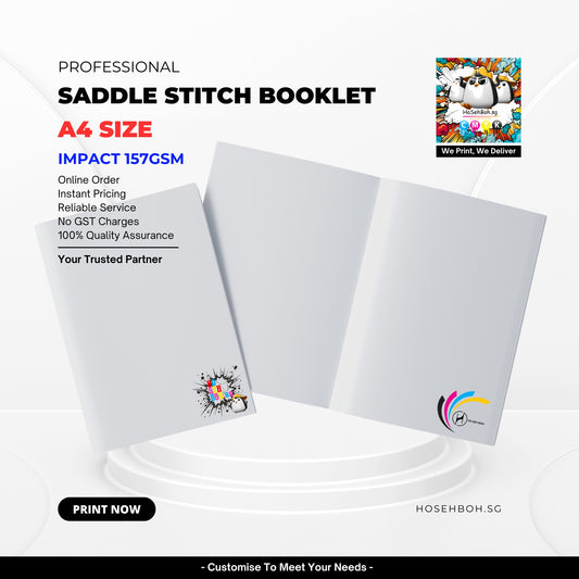 A4 Saddle Stitch Booklet - Impact Print