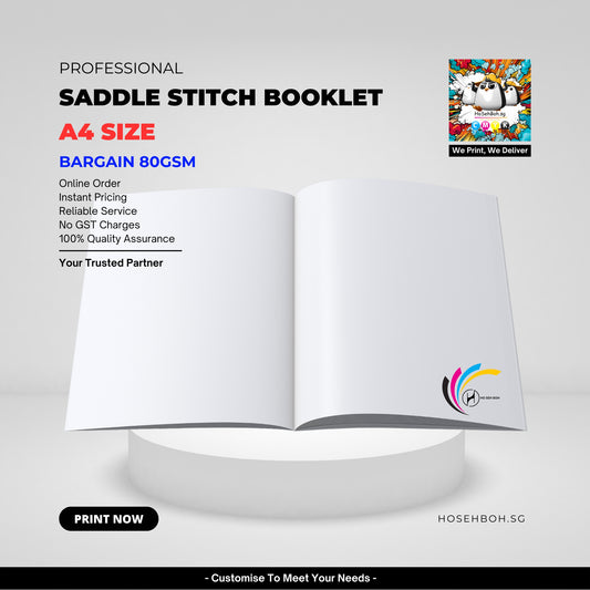 A4 Saddle Stitch Booklet - Bargain Print