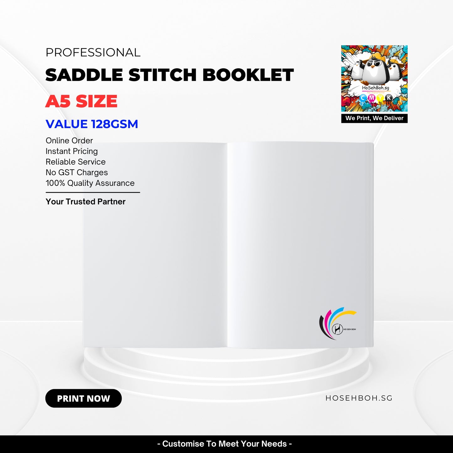 A5 Saddle Stitch Booklet - Value Print