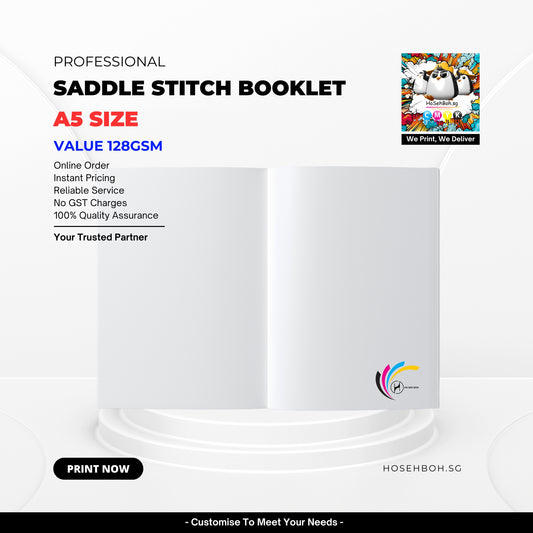 A5 Saddle Stitch Booklet - Value Print