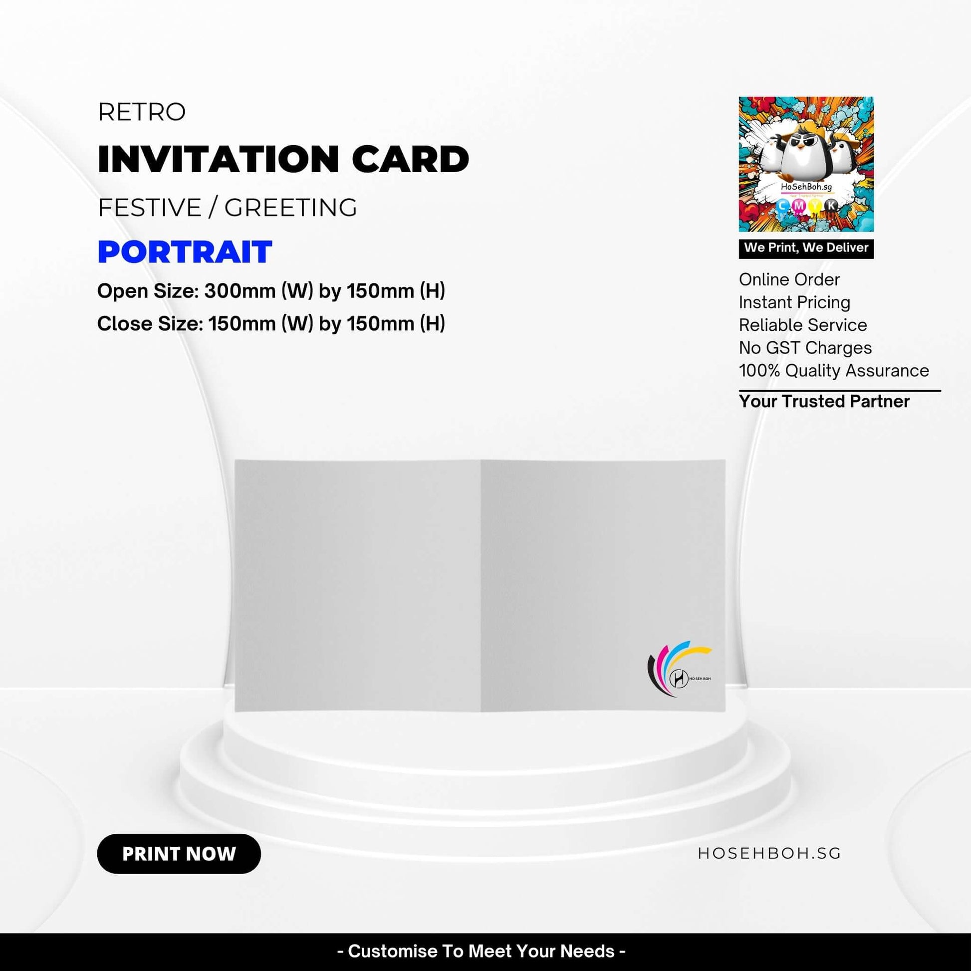 Wholesale Invitation Cards Greeting Cards Singapore - HoSehBoh.sg