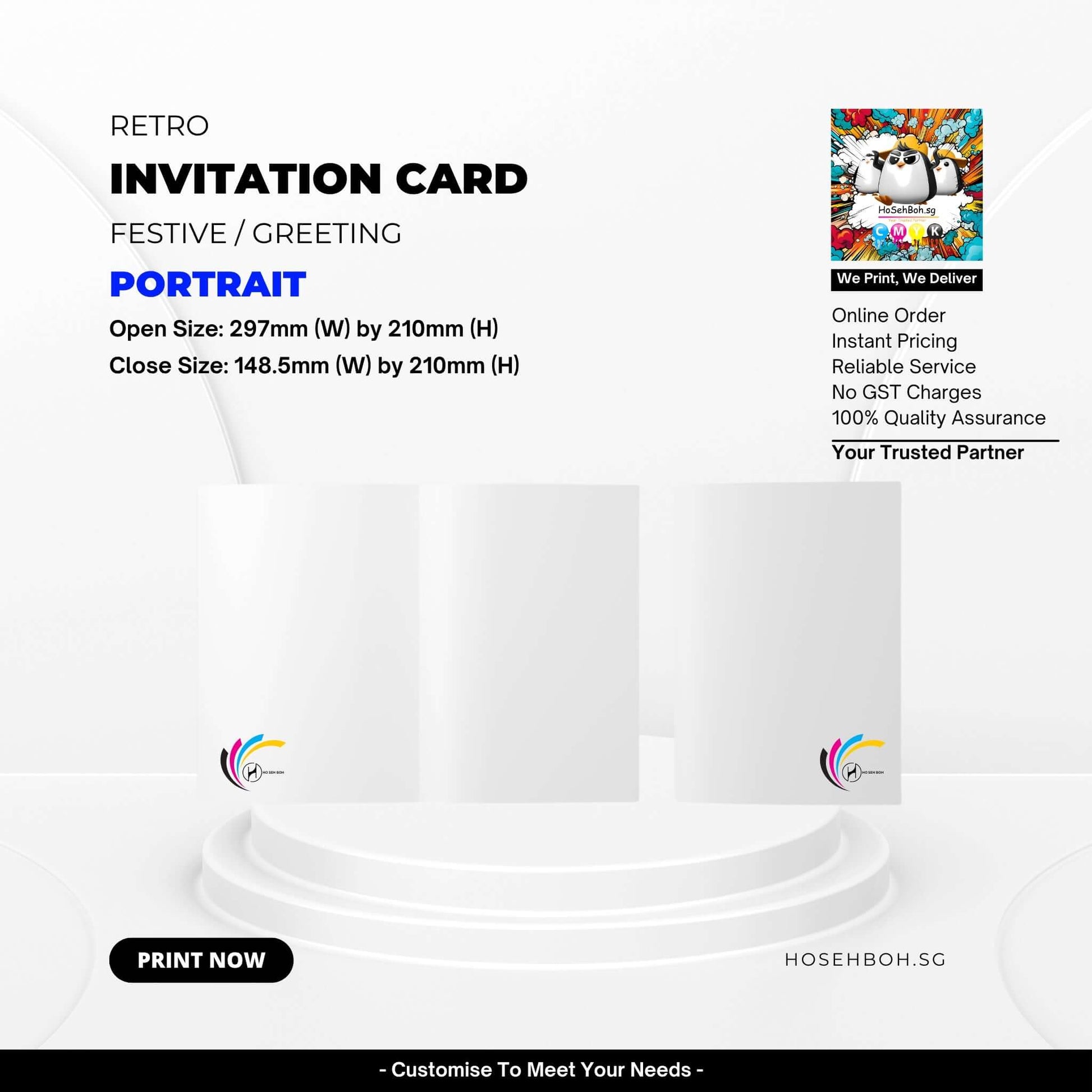 Customise Invitation Cards Printing Singapore - HoSehBoh.sg