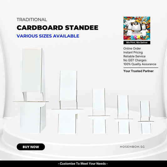 Cardboard Standee Display Various Sizes Available - Order Here With Ho Seh Boh Group Singapore
