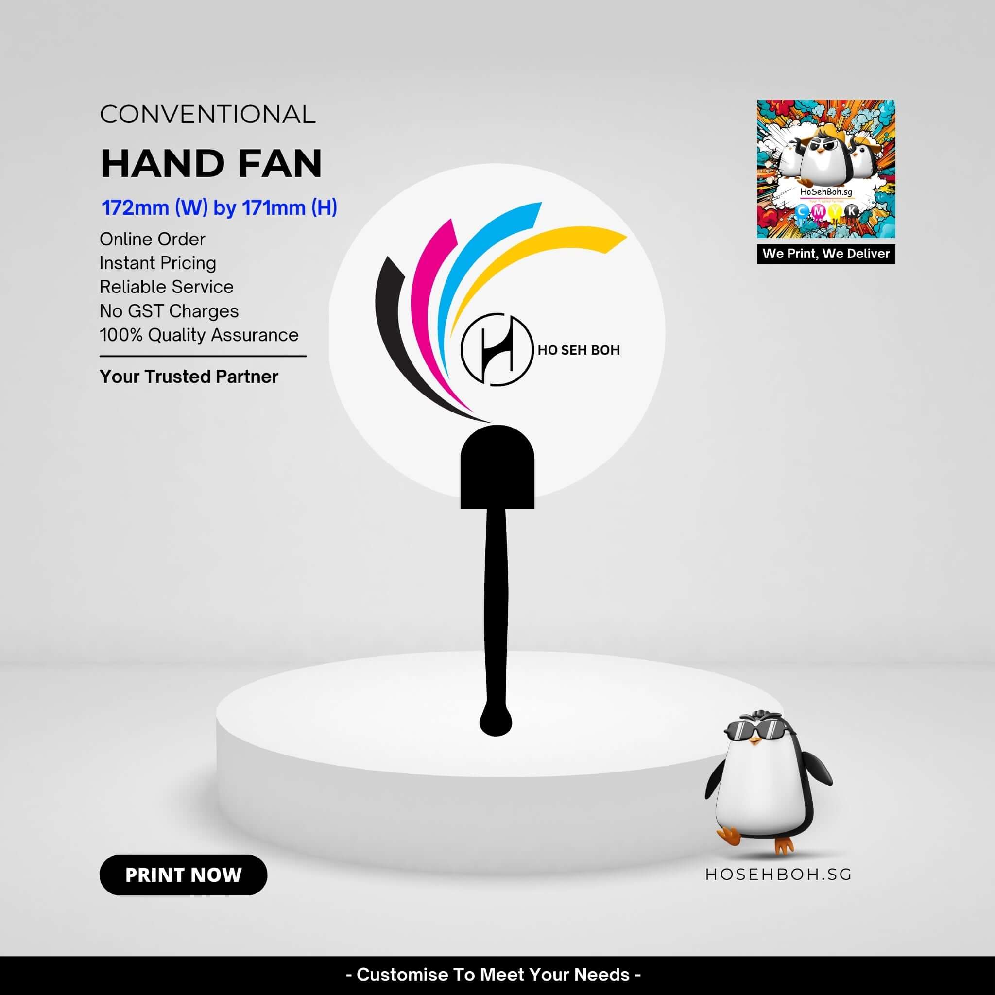Tailored Hand Fan Printing Solutions for Promotions and More – Ho Seh Boh
