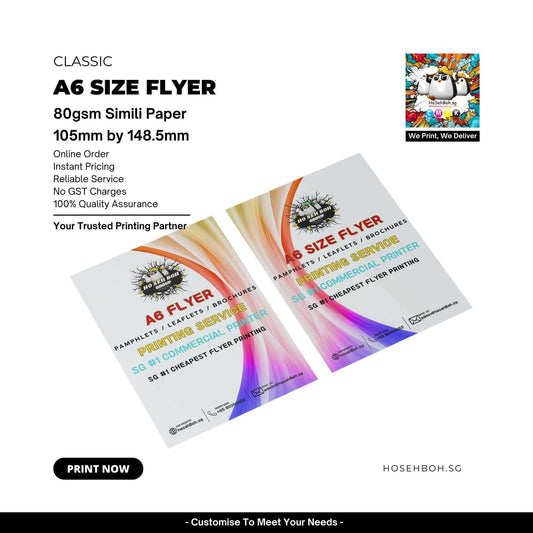 A6 flyer showcasing Bargain Print 80gsm paper printing shop near me services on simili paper.