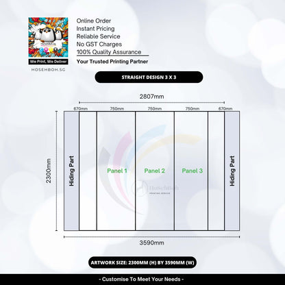 Pop Up Backdrop Display Printing Service - HoSehBoh.sg